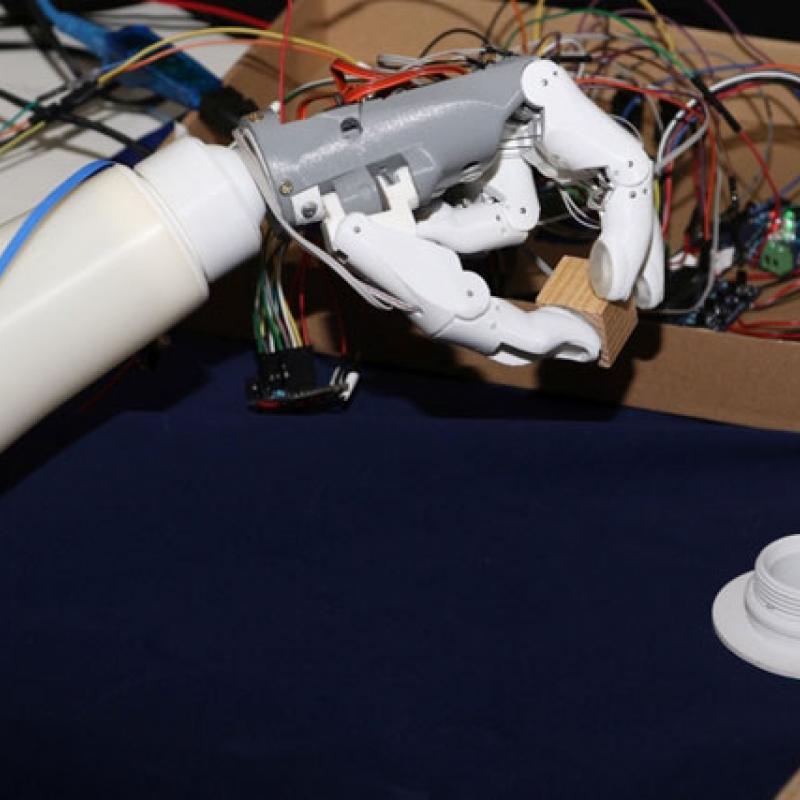 Ember-Arm is a self-learning artificial limb